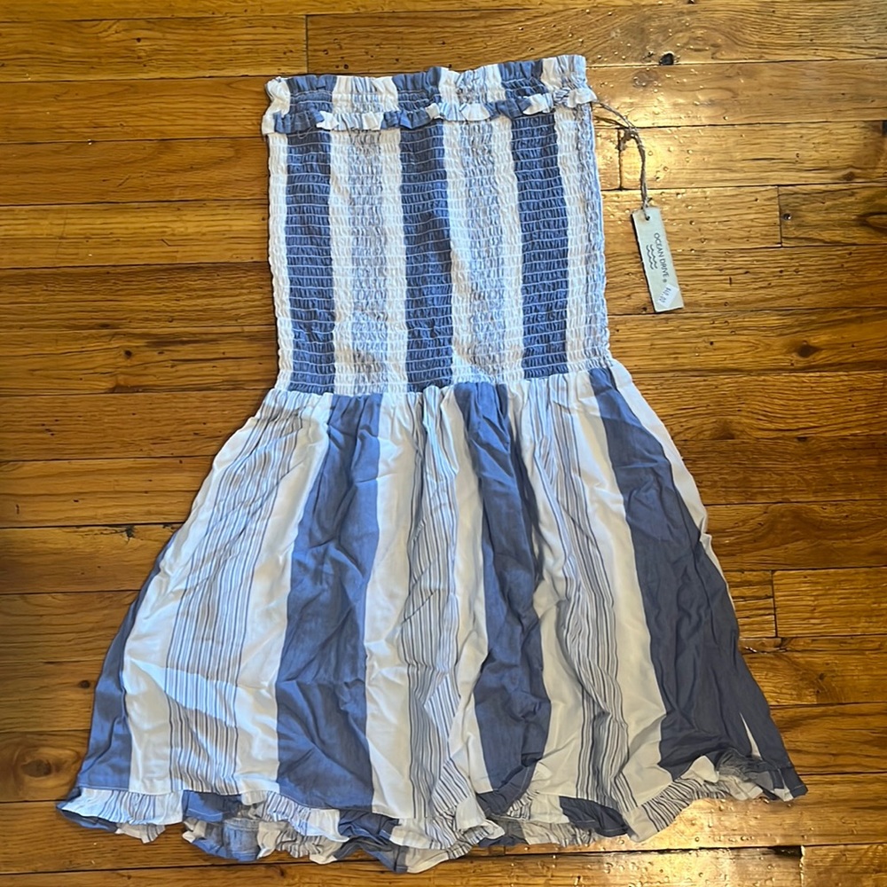 Blue & white dress